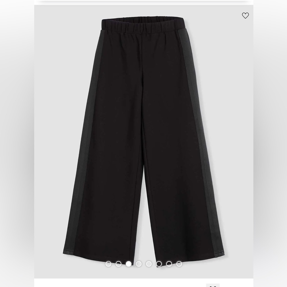 Universal Standard Stephanie Wide Leg Stripe Ponte Pants